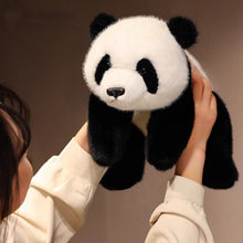 Load image into Gallery viewer, Realistic Panda Plush Toy, 45cm Soft Cuddly Stuffed Animal for Stress