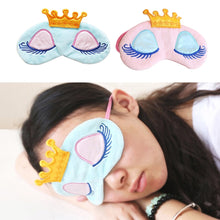 Load image into Gallery viewer, SPRING PARK Soft Plush Sleeping Mask Sleep Eye Mask Cartoon Princess C