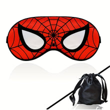 Load image into Gallery viewer, Silk Sleep Mask, Spider Eye Mask with adjustable headband for children