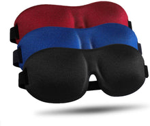 Load image into Gallery viewer, Sleep Mask 3 Pack, Upgraded 3D Contoured 100% Blackout Eye Mask for Sl