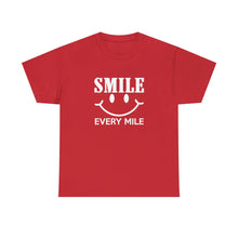 Load image into Gallery viewer, Smile Every Mile Shirt, Run Happy, Cycling Gift, Marathon Shirt - ID: