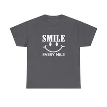 Load image into Gallery viewer, Smile Every Mile Shirt, Run Happy, Cycling Gift, Marathon Shirt - ID: