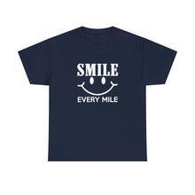 Load image into Gallery viewer, Smile Every Mile Shirt, Run Happy, Cycling Gift, Marathon Shirt - ID: