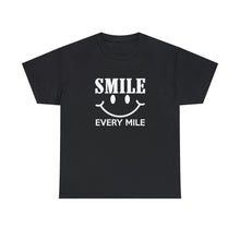 Load image into Gallery viewer, Smile Every Mile Shirt, Run Happy, Cycling Gift, Marathon Shirt - ID: