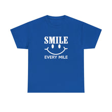 Load image into Gallery viewer, Smile Every Mile Shirt, Run Happy, Cycling Gift, Marathon Shirt - ID:
