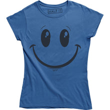 Load image into Gallery viewer, Smile Face Emoticon Emoji Happy Smile Funny Sarcasm Women's Tee Shirt