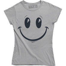 Load image into Gallery viewer, Smile Face Emoticon Emoji Happy Smile Funny Sarcasm Women's Tee Shirt