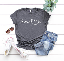 Load image into Gallery viewer, Smile T Shirt, Positive Shirt, Be Happy T-Shirt, Smile Face Tee, Motiv