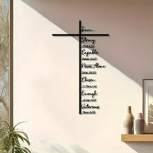 Load image into Gallery viewer, Szbaoan Black Letter Cross Wall Decor with Spiritual Inspiration, Mode