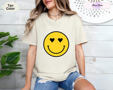 Load image into Gallery viewer, Tee Clo Happy Face Shirt, Valentine'S Day, Love, Heart Eyes, Love You,