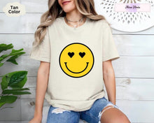 Load image into Gallery viewer, Tee Clo Happy Face Shirt, Valentine'S Day, Love, Heart Eyes, Love You,