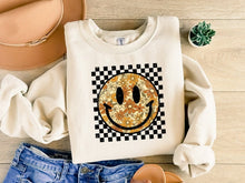 Load image into Gallery viewer, Tee Clo Retro Fall Smile Face Sweatshirt, Trendy Vintage Graphic Sweat