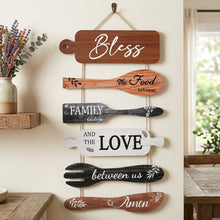 Load image into Gallery viewer, Lzvxtym Dining Room Decoration,Wooden Bless Hanging Wall Sign,Bless th
