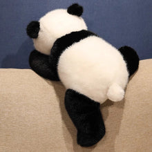 Load image into Gallery viewer, Realistic Panda Plush Toy, 45cm Soft Cuddly Stuffed Animal for Stress
