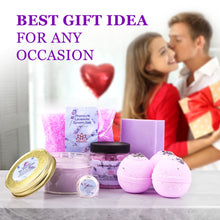 Load image into Gallery viewer, Lavender Spa Gift Set for Women Organic Home Spa Bath Basket Handmade