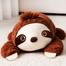Load image into Gallery viewer, Niuniu Daddy Stuffed Animal Plush Toy, Weighted Sloth, 3.3lb, Soft Fau