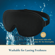 Load image into Gallery viewer, ComfiTime 3D Sleep Mask - 100% Blackout Eye Mask for Sleeping, Eye Cov