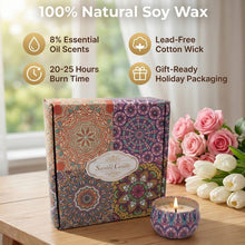 Load image into Gallery viewer, BYXAS 4 Pack Candles for Home Scented Aromatherapy Candles Gifts Set f