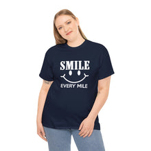 Load image into Gallery viewer, Smile Every Mile Shirt, Run Happy, Cycling Gift, Marathon Shirt - ID: