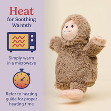 Load image into Gallery viewer, warmies 13” Bigfoot Stuffed Animal, Microwavable Heated Plushies and