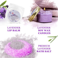 Load image into Gallery viewer, Lavender Spa Gift Set for Women Organic Home Spa Bath Basket Handmade