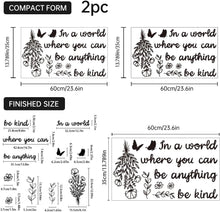 Load image into Gallery viewer, 2 Sheets Thankful Grateful Blessed Stickers 2 Styles Home Entryway Let