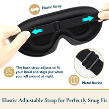 Load image into Gallery viewer, ComfiTime 3D Sleep Mask - 100% Blackout Eye Mask for Sleeping, Eye Cov