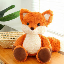 Load image into Gallery viewer, Fluffy Stuffed Toys, Plush Stuffed Animals, Rose, Brown Paw Pads, Sitt