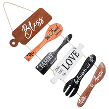 Load image into Gallery viewer, Lzvxtym Dining Room Decoration,Wooden Bless Hanging Wall Sign,Bless th