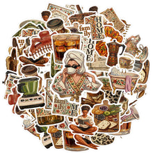 Load image into Gallery viewer, 35pcs-50pcs Vintage Stationery Stickers Gratitude Animal Stickers Food