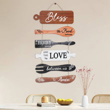 Load image into Gallery viewer, Lzvxtym Dining Room Decoration,Wooden Bless Hanging Wall Sign,Bless th