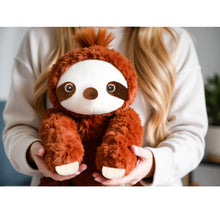 Load image into Gallery viewer, Niuniu Daddy Stuffed Animal Plush Toy, Weighted Sloth, 3.3lb, Soft Fau