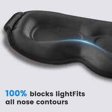 Load image into Gallery viewer, FACEMOON Weighted 3D Sleep Mask - 100% Blackout Eye Mask for Sleeping,