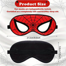 Load image into Gallery viewer, Silk Sleep Mask, Spider Eye Mask with adjustable headband for children