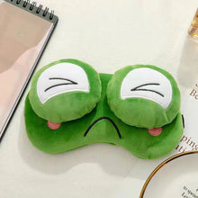 Load image into Gallery viewer, Sulgyt Cute Green Frog Sleep Mask For Men Blackout Funny Sleeping Mask
