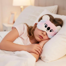 Load image into Gallery viewer, Kids Sleeping Mask, 2 Pcs Cute Plush Cat Sleep Mask for Kids Soft Comf