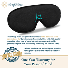 Load image into Gallery viewer, ComfiTime 3D Sleep Mask - 100% Blackout Eye Mask for Sleeping, Eye Cov