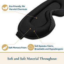 Load image into Gallery viewer, ComfiTime 3D Sleep Mask - 100% Blackout Eye Mask for Sleeping, Eye Cov