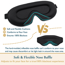 Load image into Gallery viewer, ComfiTime 3D Sleep Mask - 100% Blackout Eye Mask for Sleeping, Eye Cov