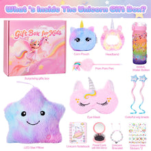 Load image into Gallery viewer, Aofmee Unicorn Gift for Girls, 12 Pcs Beauty Spa Gifts Baskets Set wit