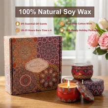 Load image into Gallery viewer, BYXAS 4 Pack Candles for Home Scented Aromatherapy Candles Gifts Set f