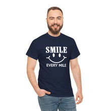 Load image into Gallery viewer, Smile Every Mile Shirt, Run Happy, Cycling Gift, Marathon Shirt - ID: