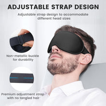 Load image into Gallery viewer, FACEMOON Weighted 3D Sleep Mask - 100% Blackout Eye Mask for Sleeping,