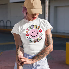 Load image into Gallery viewer, Treat Yo Self with a Happy or Smiling Face and Flowers Art Merch Gift,