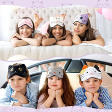 Load image into Gallery viewer, TELOLY 4Pcs Sleep Mask for Kids,7.87*3.94"Sleep Mask for Kids,Polyeste