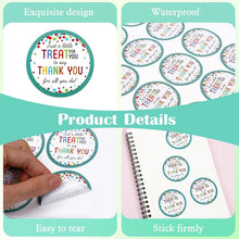 Load image into Gallery viewer, Thank You for All You Do Stickers, Colorful Dots Round Appreciation St