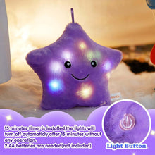 Load image into Gallery viewer, Goowood Star Pillow Sensory Toys for Kids with Autism Light Up Stuffed