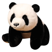 Load image into Gallery viewer, Realistic Panda Plush Toy, 45cm Soft Cuddly Stuffed Animal for Stress