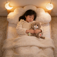 Load image into Gallery viewer, Interactive Cat Plush Breathing Light Sleep Companion Soft Cuddly Mult