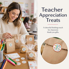 Load image into Gallery viewer, Thank You Treat Stickers 120PCS 1.6 Inch, Teacher Appreciation Labels